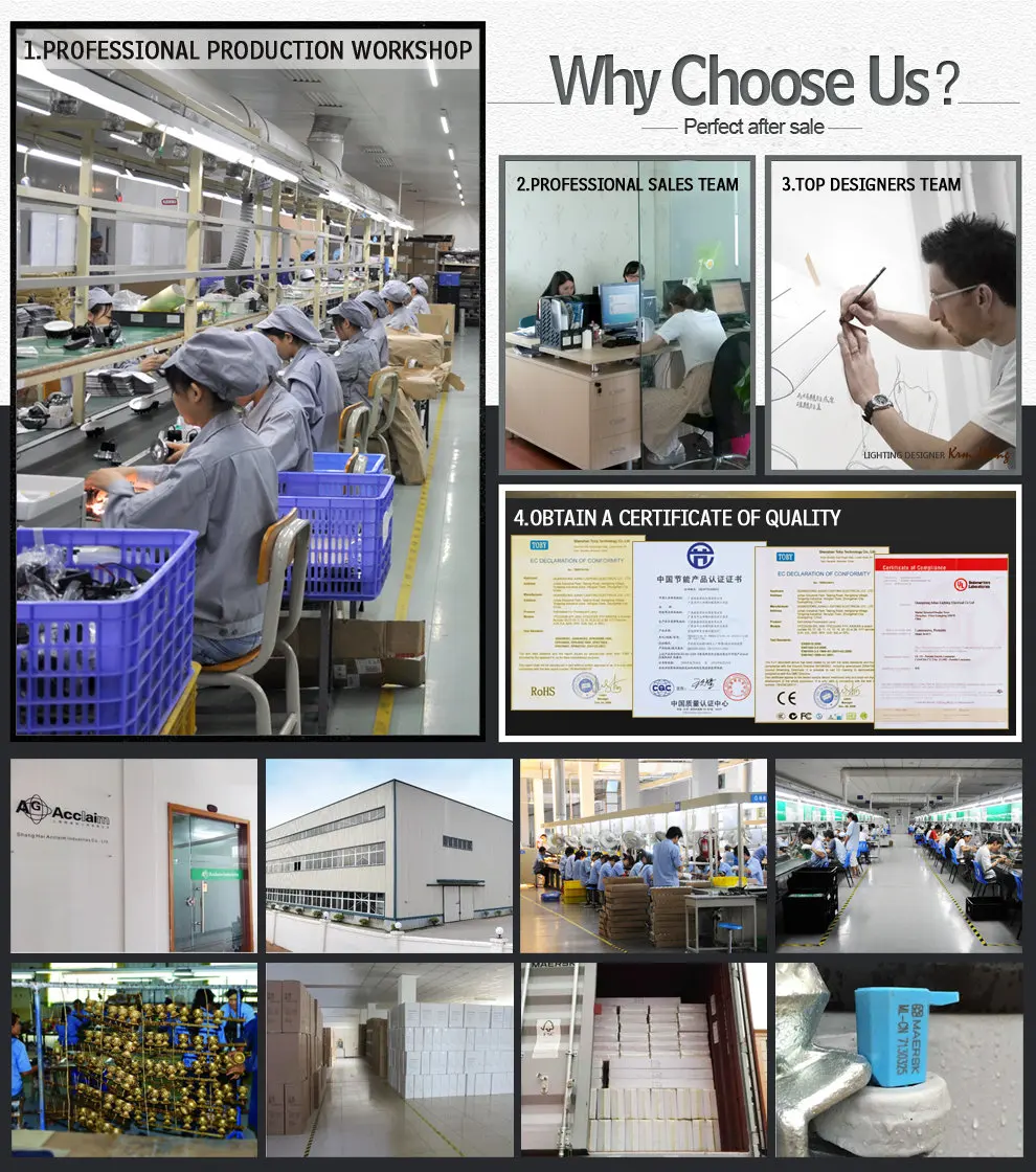 Shanghai acclaim industries co., ltd. pendant lamp,crystal light