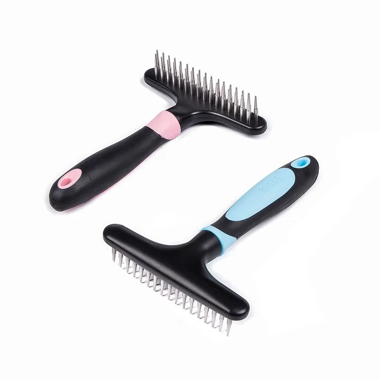 Dog rake deshedding dematting Brush Comb Undercoat rake for Dogs, Cats, Rabbits, matted, Short or Long Hair Coats
Dog rake deshedding dematting Brush Comb Undercoat rake for Dogs, Cats, Rabbits, matted, Short or Long Hair Coats