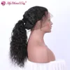 China Manufacturer 180% Density Water Body Wave 24 Inch 360 Lace Frontal Wig Cap For Women