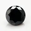 1mm Machine cut round Black synthetic loose cubic zirconia diamond color available