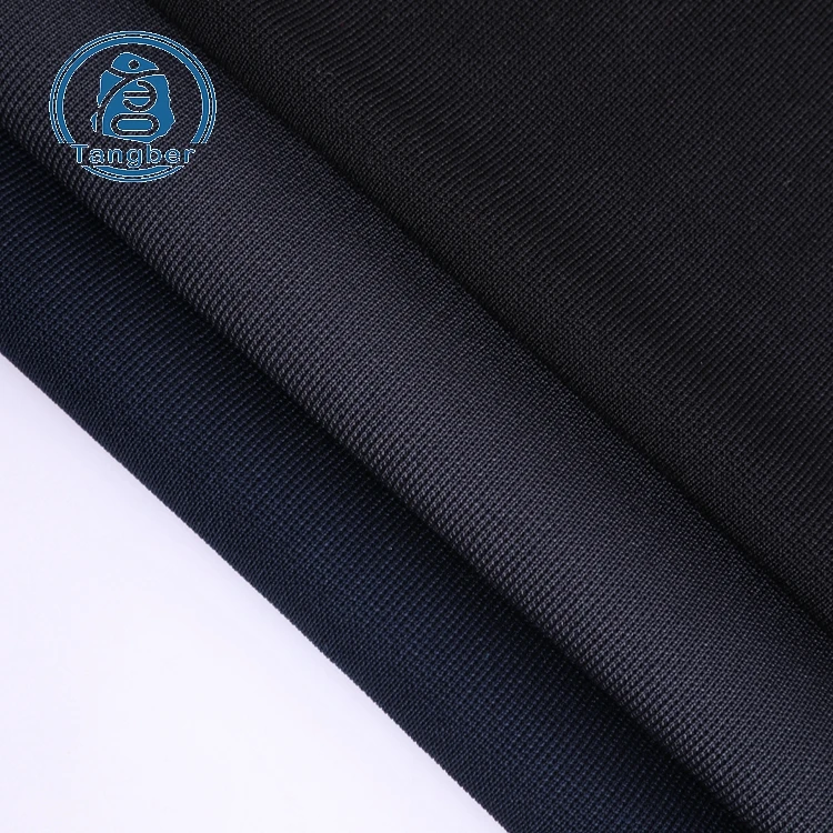 High QualityChina factory knitting ottoman Poly Spun 95% Polyester 5% Spandex Fabric for cloth