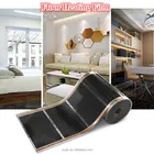 AC DC Voltage Carbon Fiber PTC Heaters With Thermostat Far Infrared Ray Electric Floor Heating Film