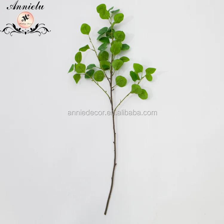 Wholesale Artificial Eucalyptus Green Leaves Plant Hot Sale New Design Green Artificial Plant For Wedding Decoration