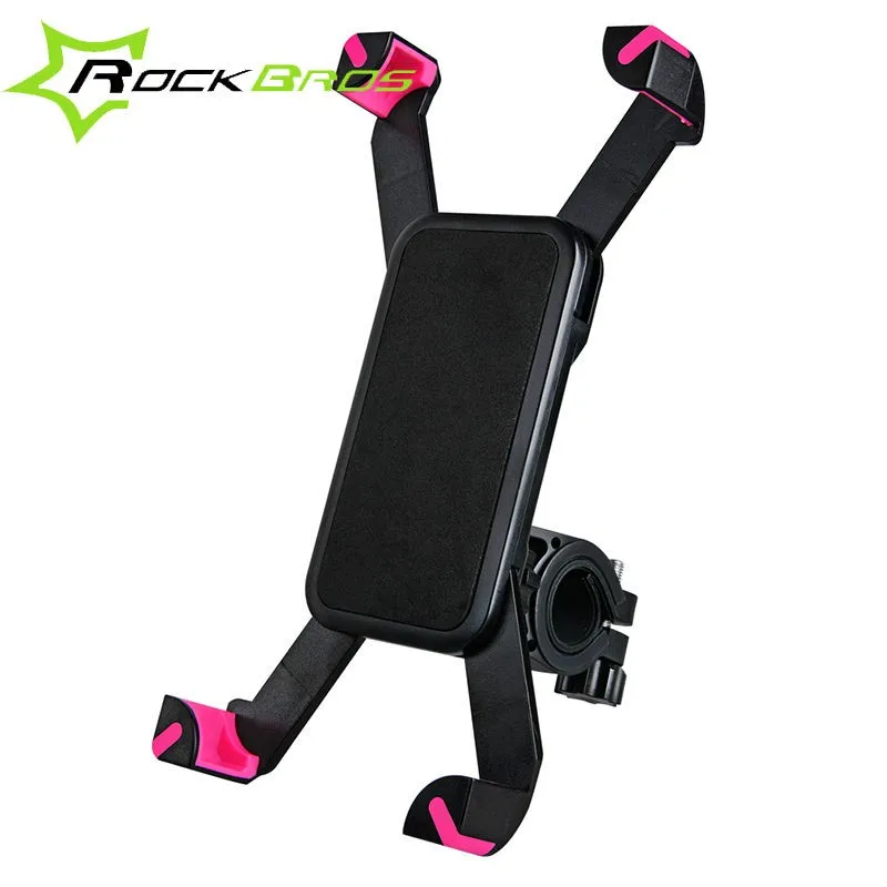 ROCKBROS Cycling Adjustable Mobile Phone Holder Bike Handlebar Mount Bracket for Phone, Black/pink
ROCKBROS Cycling Adjustable Mobile Phone Holder Bike Handlebar Mount Bracket for Phone, Black/pink