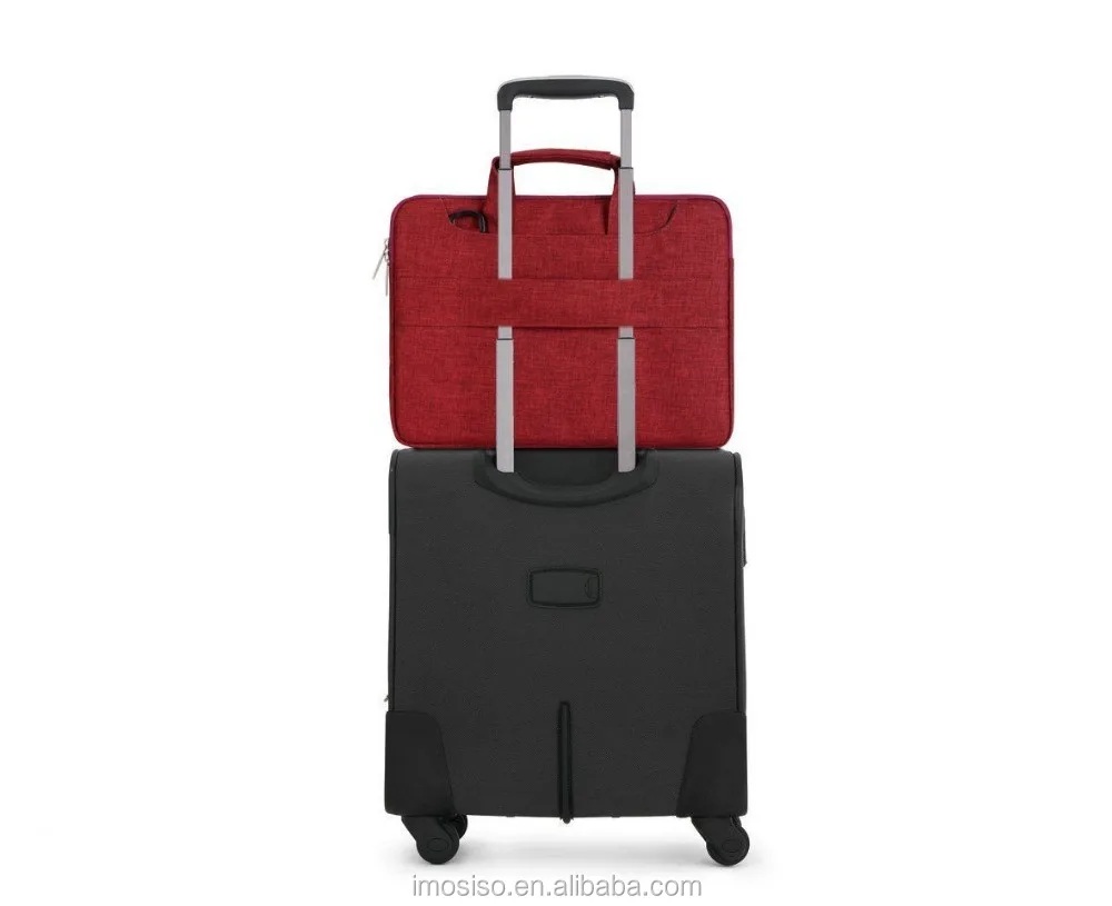 Fashion Laptop Bag Shoulder Case Mosiso Wine Red Polyester Back Belt Shoulder Bag Wholesale
