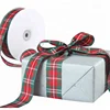 Fashion Custom Printed Tartan Check Christmas Plaid Plain Ribbon Gingham Garland Ribbon For Gift Wrapping