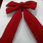 SISAL TOP HAT Christmas Tree Bow Topper DIY Christmas Bows Large Velvet Ribbon for Christmas Tree
