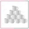 wholesales 4oz customized ceramic white number 01mug /coffe mug with coaster
