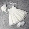 2019 wholesale price USA market baby baptism christening dress boutique soft material girls baptism white dress