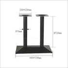 Cheap newest design cast iron dining table set