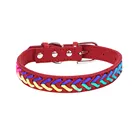 Wholesale fashion Pet Collar colorful Rope Knitting Cute Fancy Dog Collars
