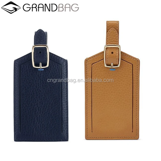 promotion gift custom travel bag tag pu leather luggage tag