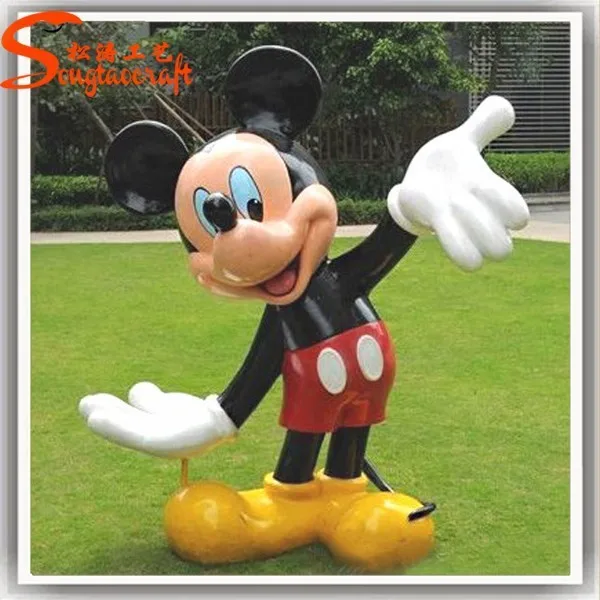 mickey mouse concrete statue