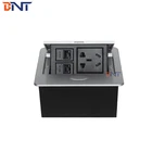 Standard Grounding double RJ45 office furniture desktop pop up socket