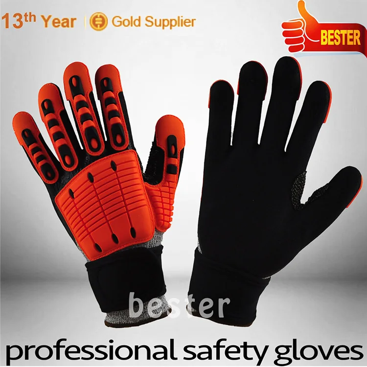 Low price special shock absorbing mechanic glove
