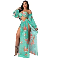 Women Flowers Print African Bikini Summer Sexy Bikini Cover Up and Skirt Sleeves Set
Women Flowers Print African Bikini Summer Sexy Bikini Cover Up and Skirt Sleeves Set