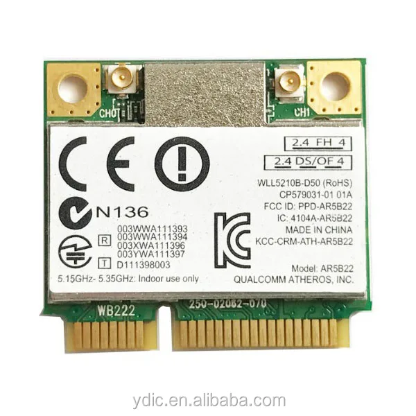 For Atheros AR5B22 AR9462 Dual Band 2.4G/5G 300M WiFi Module One Machine Network Card
For Atheros AR5B22 AR9462 Dual Band 2.4G/5G 300M WiFi Module One Machine Network Card