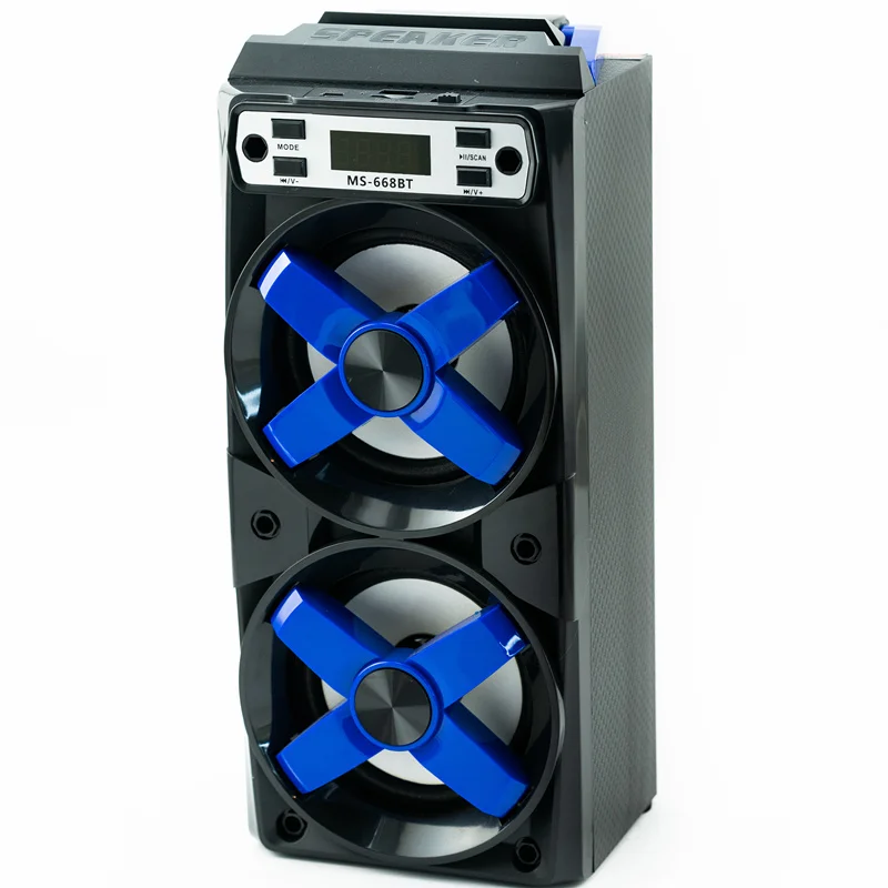 MS SPEAKER,4INCH PORTABLE WOODEN SPEAKER MP3 MINI PORTABLE BLUETOOTH SPEAKER STEREO WITH USB/SD/BT/FM, - ANKUX.COM