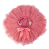 Ins pattern Baby girls bloomer skirt cup cake ruffle ballet baby girls tutu skirt with bow