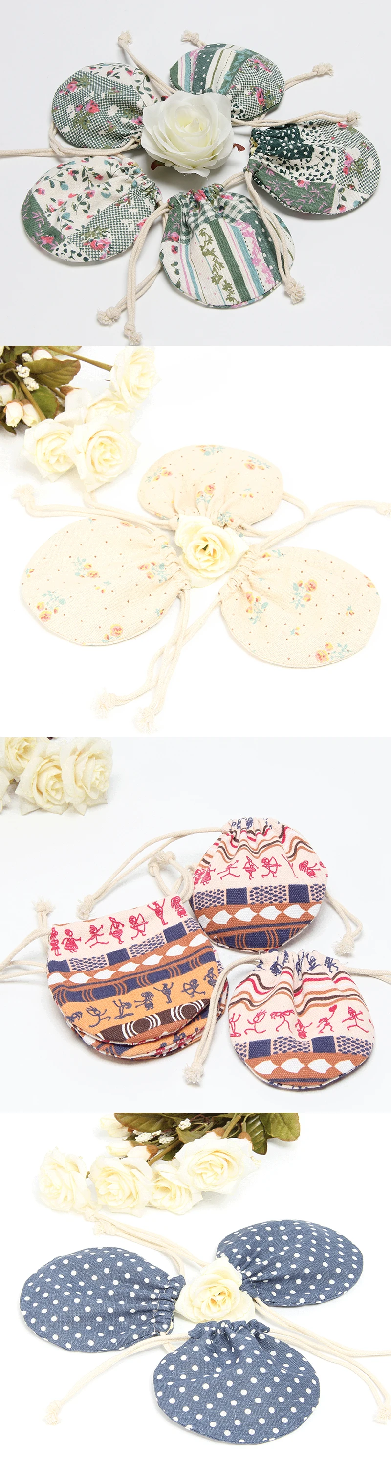 eco friendly custom organza cotton jewelry drawstring gift bag