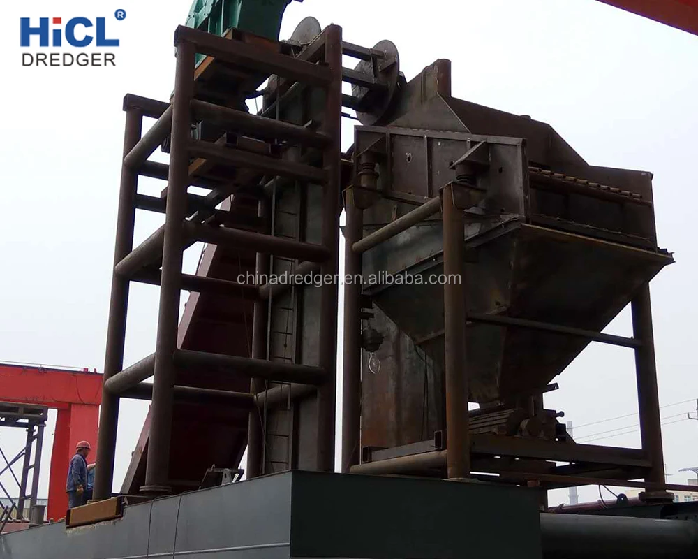 china dredger shipyard 80m3/h mini dredge for gold mining