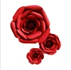 Passion like a fire red paper flower with stand & pedestal for wedding decoration