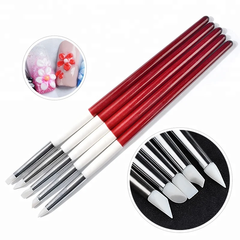 Misscheering 5pcs/set Silicone Nail Art Brush Red Wooden Handle UV Gel Polish Sculpture Glitter Applicator Manicure Nail Tools
Misscheering 5pcs/set Silicone Nail Art Brush Red Wooden Handle UV Gel Polish Sculpture Glitter Applicator Manicure Nail Tools