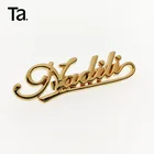 TANAI hot sale custom metal bag logo label for handbag