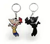 Embossed Soft PVC Rubber Custom Make Your Own Anime Cartoon Silicone Keychain