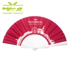 Printed Fan Folding Hand Fan Custom Plastic Printed Folding Hand Fan