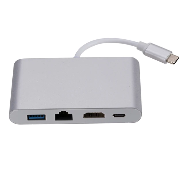 Portable 4 In1 USB Type-C 4K/2K RJ45 Hub PD Charger Converter Lan Adapter External USB-C Type-C Network Card USB Ethernet
Portable 4 In1 USB Type-C 4K/2K RJ45 Hub PD Charger Converter Lan Adapter External USB-C Type-C Network Card USB Ethernet