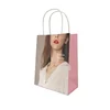Custom Design Printed Eco Friendly Cosmetic Makeup Gift Shopping Packaging Kraft Paper Bag