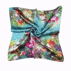 Print Scarf Custom Digital Print Square Silk Satin Twill Women Scarf For Painting Wholesale China