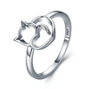 Cat Ring Qings Plain 925 Sterling Silver Rings With Latest Design