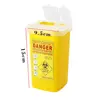 1L Capacity medical waste container Needles Bin Biohazard Tattoo Piercing Needles Disposal Collect Box