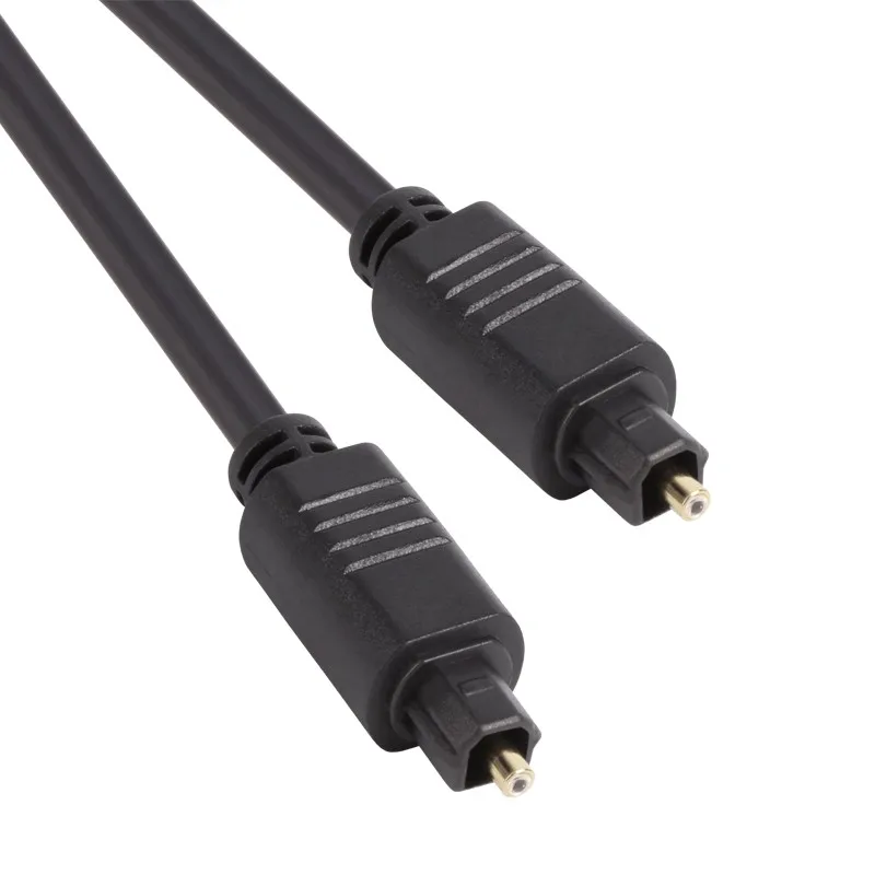 High Quality Better Clarity Digital Signal Fiber Optical Audio Toslink Male to Male Cable 6 Feet (1.8 Meters) Gold Plated - ANKUX.COM