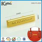 Design shiny gold custom metal logo small tag