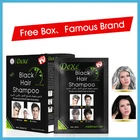 Natural Ammonia free hair coloring black gray hair dye noni magic fast black hair shampoo