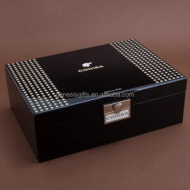 cohiba cigar humidor wood,portable cigar humidor with lock