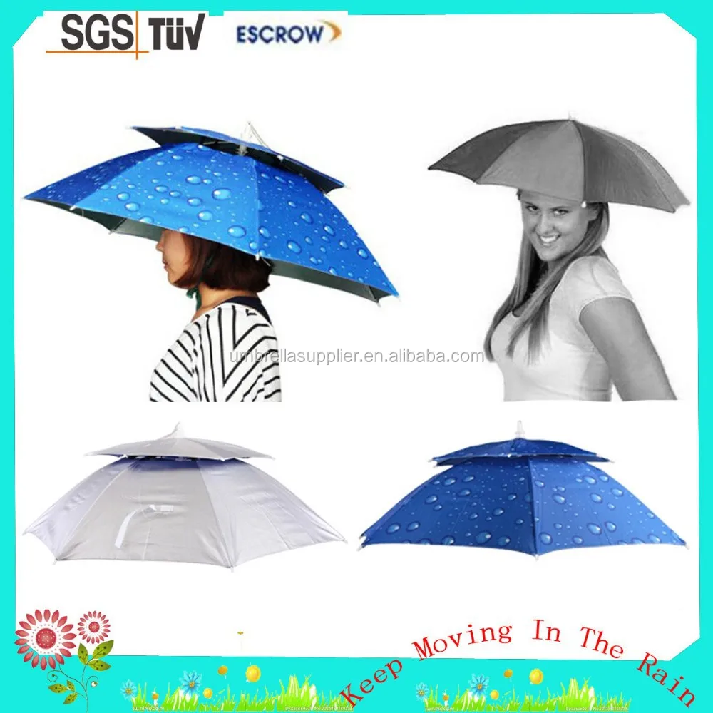 polyester rain hat umbrella