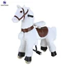 Interesting birthday gift kids amusement ride plush toys small size pony ride walking mechanical horse for sale