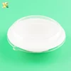 Biodegradable disposable plastic wood pulp paper food clamshell container