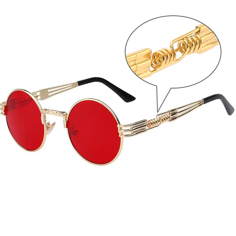 2019 retro circular trendy sunglasses steampunk spring leg fashion shades sunglasses, 5 colors
2019 retro circular trendy sunglasses steampunk spring leg fashion shades sunglasses, 5 colors