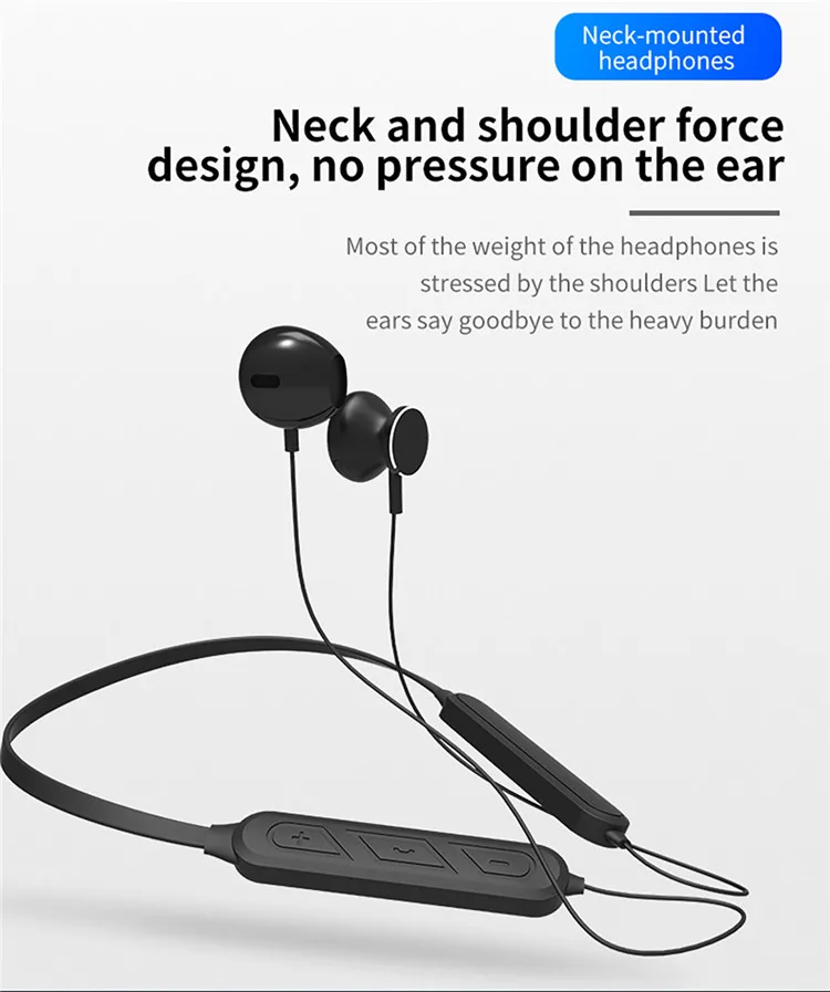 SYYTECH X7 Plus Neckband wireless sports Headphone V4.1Bluetooth HIFI noise reduction Magnetic attraction music call headset - ANKUX.COM