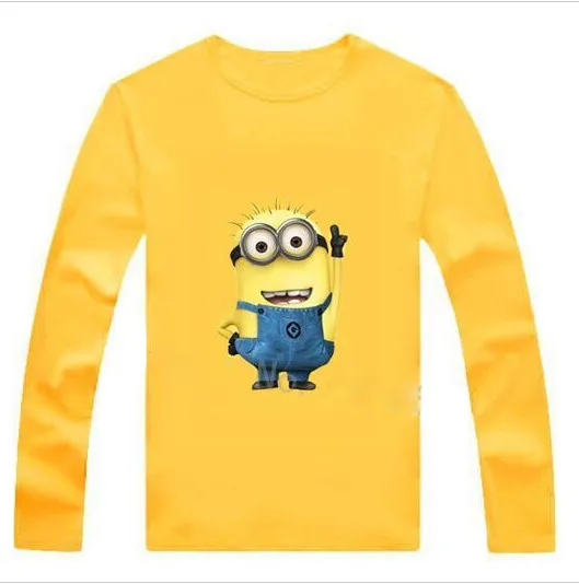 Top quality cartoon t shirts despicable me minions clothes minion costume children clothing girls boys clothing kids T-shirt