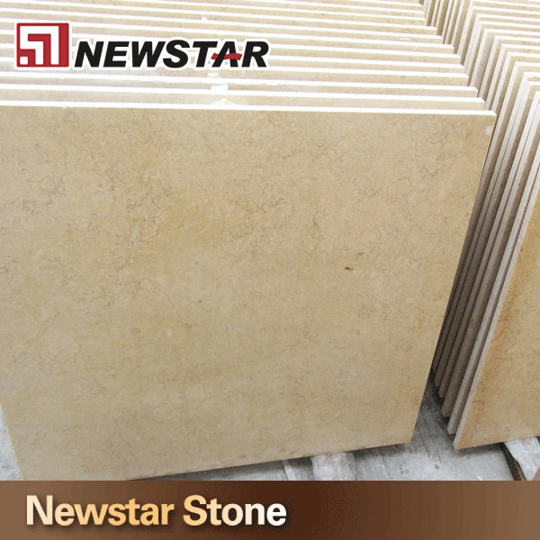 Polished cut to size 24 by 24 beige marble floor tile marble flooring