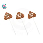 Hotsell Humor Cute Emoji Poop lollipop candy