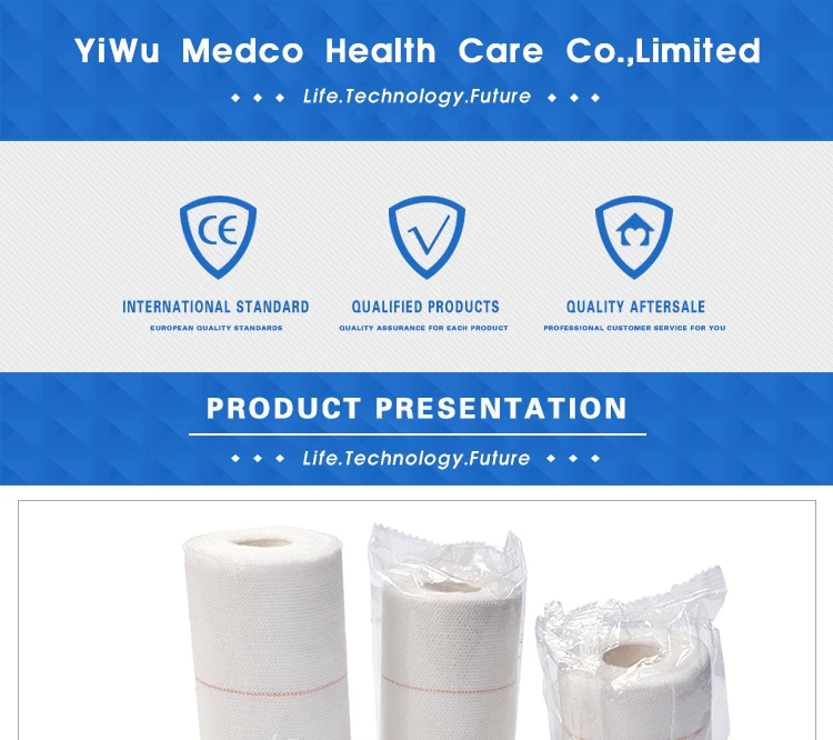 CE ISO Approved High Quality Yiwu Orthopedic Medical Plaster Of Paris Bandage