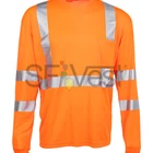 Manufacturer 100% polyester or cotton fabric long sleeve safety t shirt protection workplace security clothing