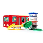 wholesale 6 Colors artist supplies DIY children drawing art pigment Washable Finger paint set for kids